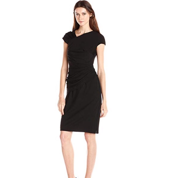 Anne Klein Dresses & Skirts - Anne Klein Asymmetrical Neckline Side Drape Dress